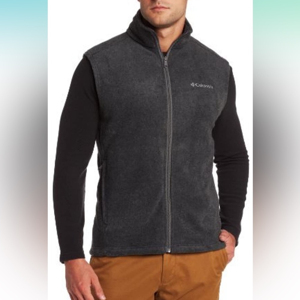 Columbia Cathedral Peak Front-Zip Fleece Vest Men’s Size 2XT